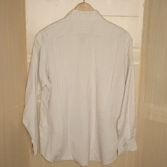 Tommy Bahama Mens Cream Plaid Long Sleeve Button Down 17 34-35 - Picture 2 of 6